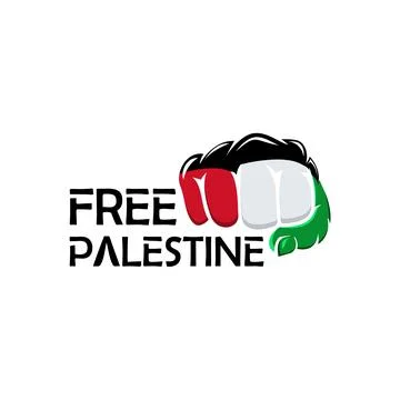 Free palestine Illustrazione stock