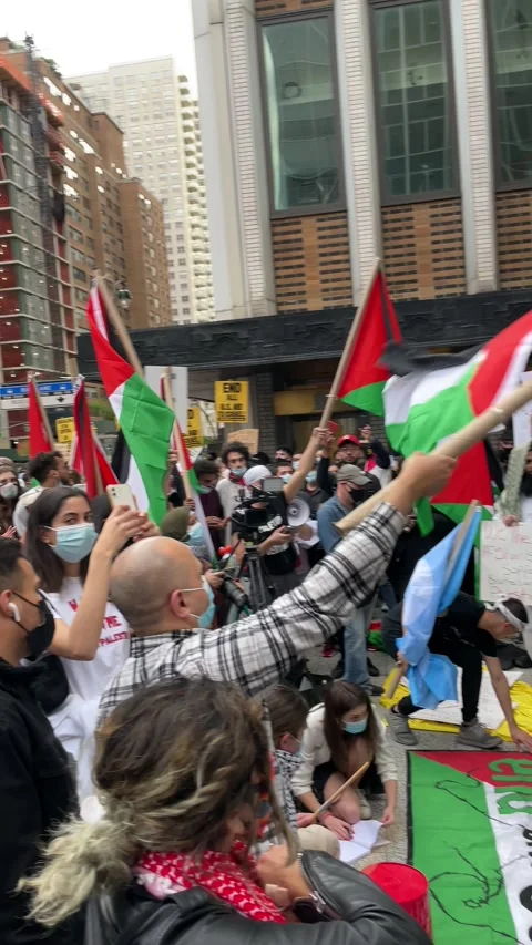 Free Palestine Protest | Stock Video | Pond5