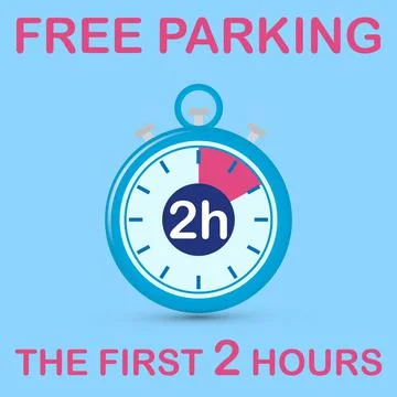 Free parking Stock Illustration