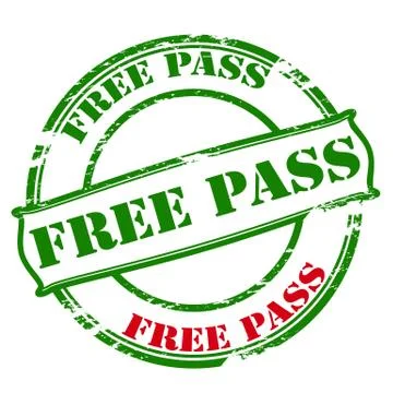 Free pass Stock Illustration