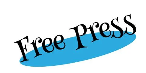 Free Press rubber stamp Stock Illustration
