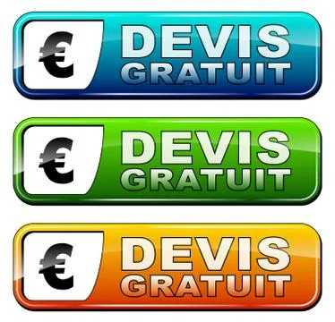 Free quote (french version) Stock Illustration