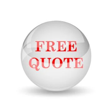 Free quote icon. internet button on white background.. Illustration