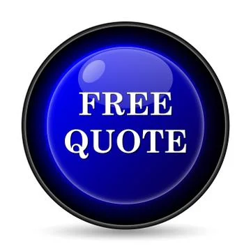 Free quote icon. internet button on white background.. Illustration
