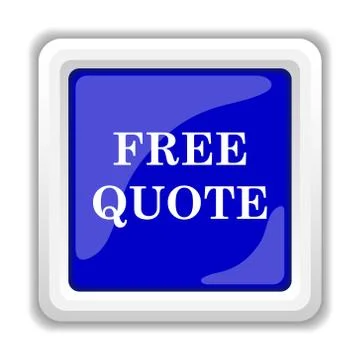 Free quote icon. Internet button on white background.. Illustration
