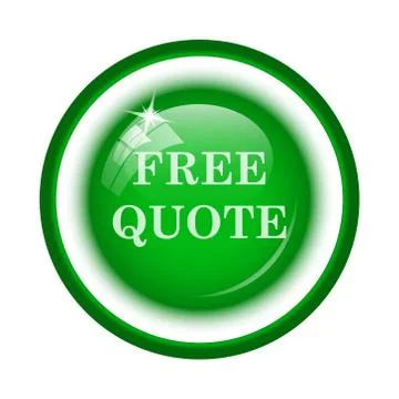 Free quote icon. Internet button on white background.. Illustration
