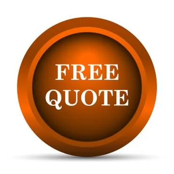 Free quote icon. Internet button on white background.. Illustration