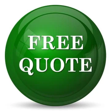 Free quote icon. Internet button on white background.. Illustration