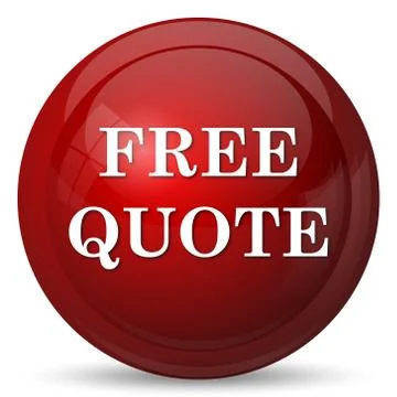 Free quote icon. Internet button on white background.. Illustration