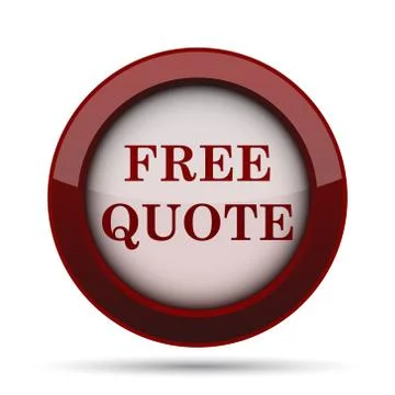 Free quote icon. Internet button on white background. . Illustration