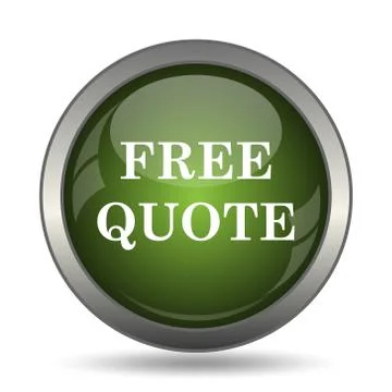 Free quote icon. Internet button on white background. . Illustration