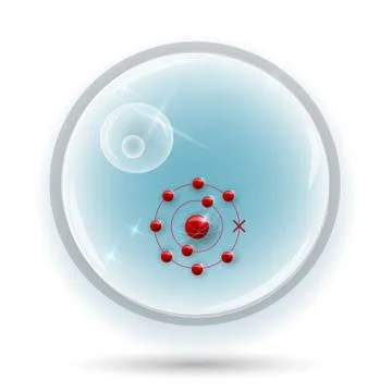 Free radical molecule Illustrazione stock