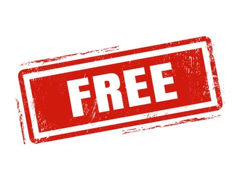 Free red stamp style Stock Illustration