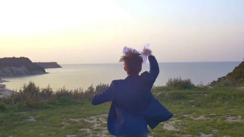 A Free Running Man Stock Footage 69149548