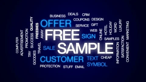 Free sample animated word cloud, text design animation. Stock Footage 74731780