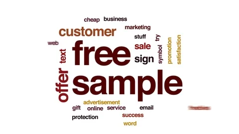 Free sample animated word cloud, text design animation. Stock Footage 75026177