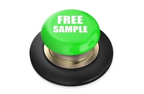 Free Sample green button Stock Illustration