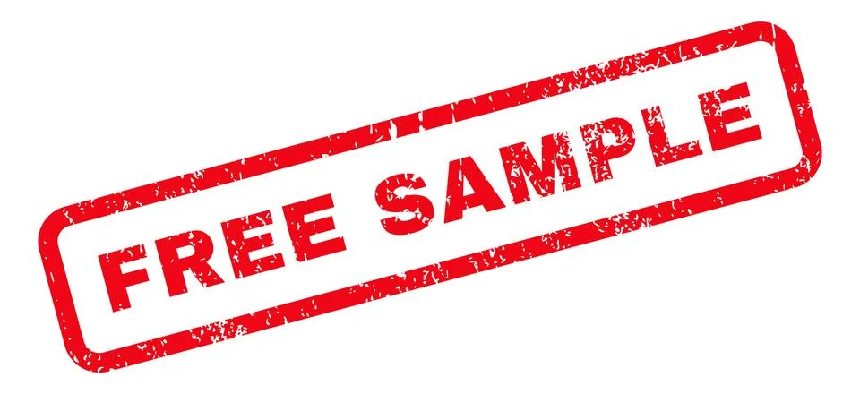 Free Sample Text Rubber Stamp Stock Illustration
