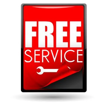 Free service Stock Illustration