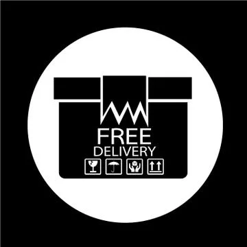 Free Shipping  icon Ilustração Stock