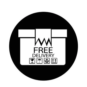 Free Shipping  icon Ilustração Stock