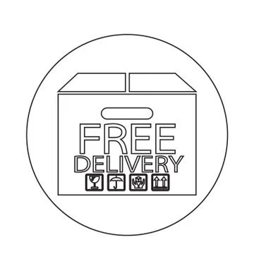 Free Shipping  icon Ilustração Stock