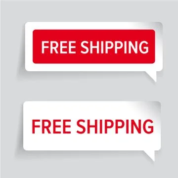 Free shipping vector label Stock Illustration