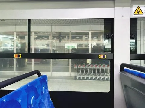 Free Shuttle Bus between the 3 Terminals of Haneda Airport, Tokyo, Japan 20.. Stock Photos