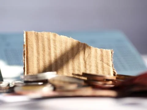 Free space for writing text in the concept of saving money and finance.Sele.. Stock Photos