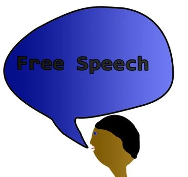 Free Speech concept Stock Illustration