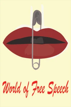 Free speech Stockillustratie