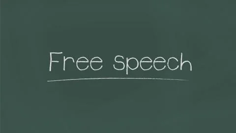 Free speech illustration Stock Illustration