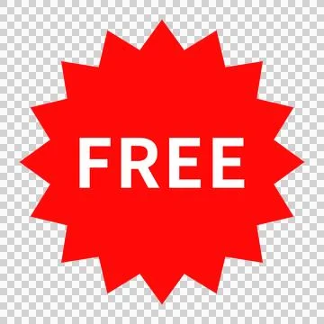 "FREE" sticker and stamp design Stock Illustration