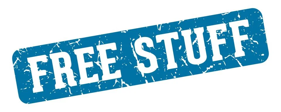 Free stuff rectangular sign. free stuff stamp Stock Illustration