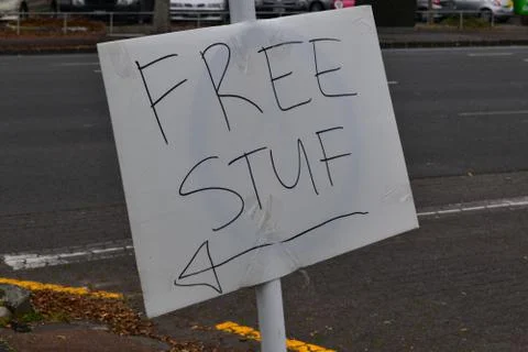 Free stuff sign Stock Photos