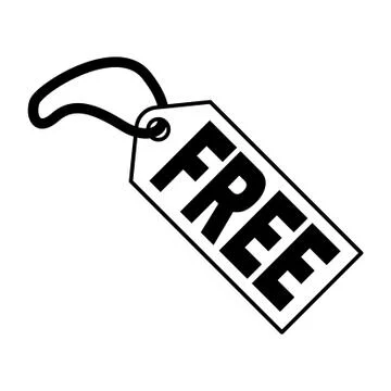Free tag icon Illustrazione stock
