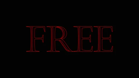 Free text on black background Video stock 172066352