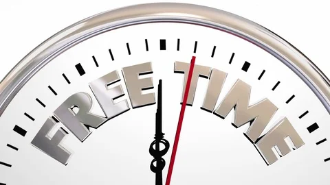 Free Time Clock Spare Break Moments 3d Animation Stock Footage