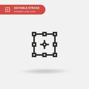 Free Transformation Simple vector icon. Illustration symbol design template f Illustrazione stock