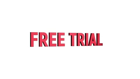 Free trial 3D text looped animation word on super discount offer Stock Footage 313665230