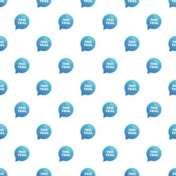 Free trial bubble chat pattern for marketing promotion Stockillustratie