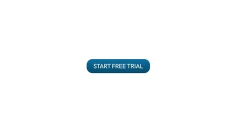 Free trial button 4k animation on white and green 4k animation. Call to act Stock Footage 282410451