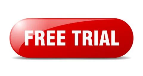 Free trial button. free trial sign. key. push button. Stock Illustration