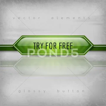 Free Trial Button Ilustração Stock