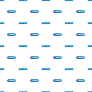 Free trial button pattern creating a seamless background Stock Illustration