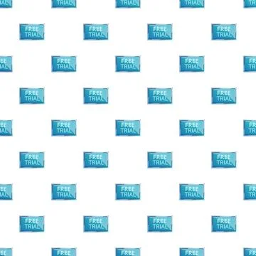 Free trial button seamless pattern background illustration イラスト素材