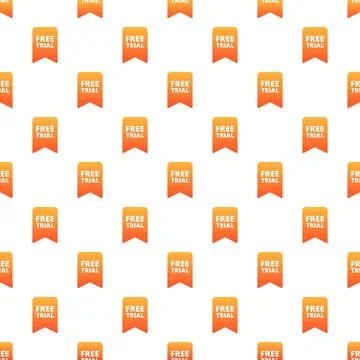 Free trial label pattern for marketing promotion background 스톡 일러스트