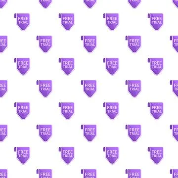 Free trial marketing offer pattern for websites Stock Illustration