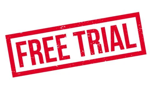 Free Trial rubber stamp Ilustração Stock