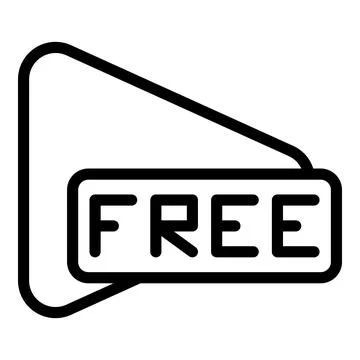 Free tutorial course icon outline vector. Online education Stockillustratie